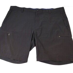 Izod Golf Cargo Performance Shorts Swing Flex 9" Stretch 6 Pocket Black Mens 44